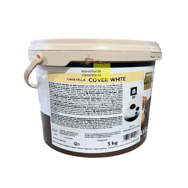 Caravella Cover White - Glazura de ciocolata Alba - 5 KG [2]