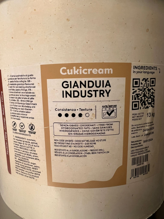 CUKICREAM GIANDUIA INDUSTRY 13 KG  -IRCA [2]