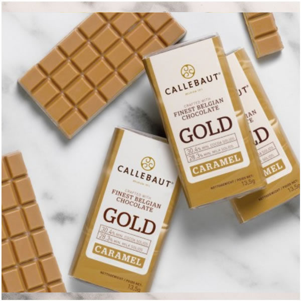 Set 75 mini tablete de ciocolata cu Caramel Callebaut 13.5g ( [3]
