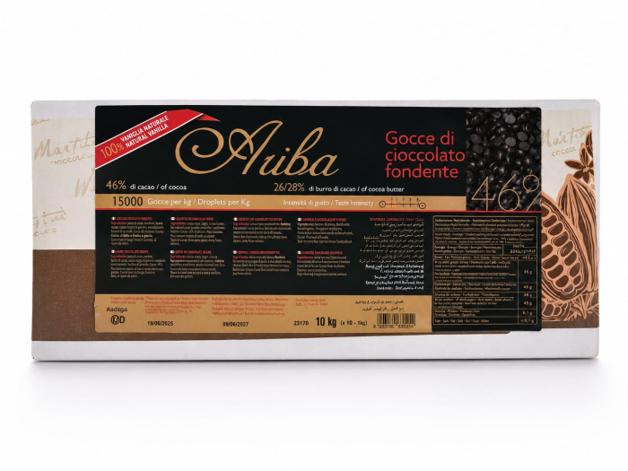 Picaturi Termostabile de Ciocolata Neagra 46% MASTER MARTINI ARIBA [2]