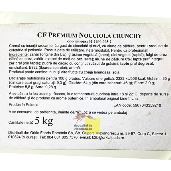 Crema cu insertii crocante (orez expandat) [3]
