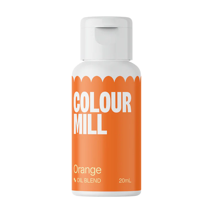 COLORANTI ALIMENTARI - Colorant gel foarte concentrat pe baza de ulei, pentru ciocolata sau crema de unt. Nuanta ORANGE 20 ML - COLOUR MILL