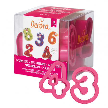 USTENSILE SI FORME SILICON - Set 9 decupatoare NUMERE