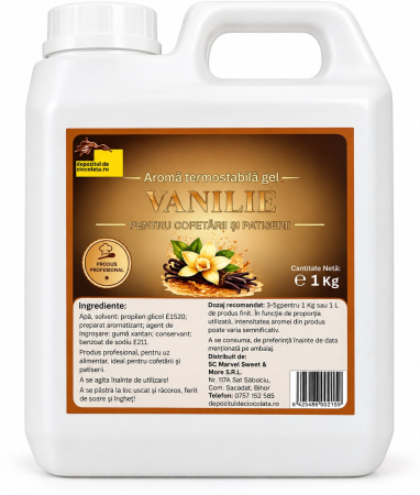 MATERII PRIME DIVERSE - Aroma Termostabila Vanilie Depozitul de Ciocolata - 1kg