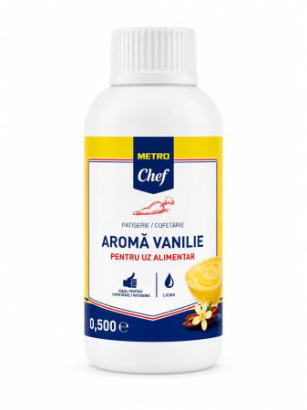 PRODUSE - Aroma Vanilie Lichida Metro Chef - 0.500gr