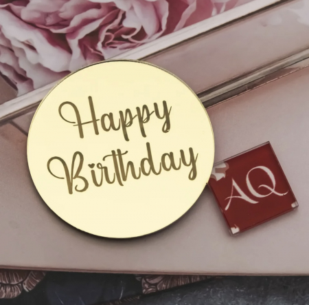 DECOR - Cake topper tip banut Happy Birthday