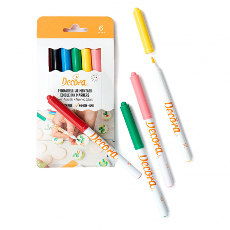 DECOR - Set 6 carioci comestibile pentru decorarea fursecurilor sau a altor prajituri.