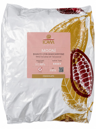 CIOCOLATA - Ciocolată Albă Cu Mascarpone MOONI BIANCO CON MASCARPONE ICAM - 4kg