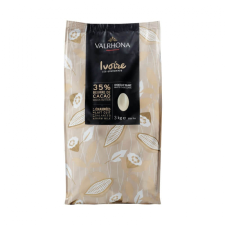CIOCOLATA - Ciocolata Alba Ivoire 35% - VALRHONA 3KG