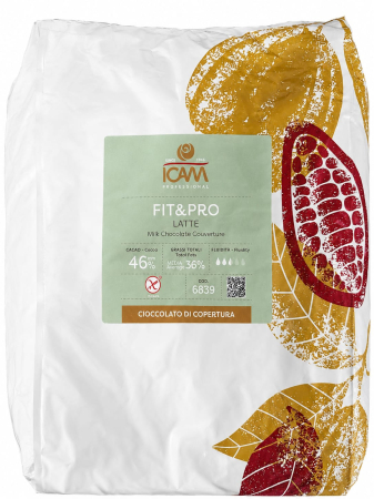 PRODUSE - Ciocolata Cu Lapte 46% Fara Zahar FIT&PRO LATTE ICAM - 4kg