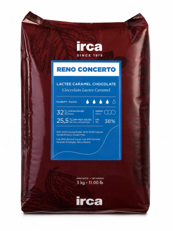 PRODUSE - CIOCOLATA CU LAPTE SI CARAMEL 32% IRCA 5KG