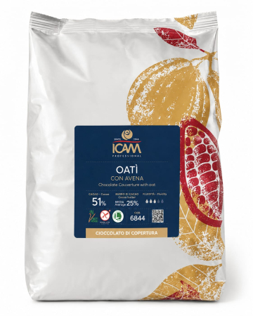 PRODUSE - Ciocolata Neagra Vegana OATI CON AVENA  ICAM- 4KG