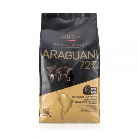 CIOCOLATA - Ciocolata Neagra Araguani 72% - VALRHONA 3KG