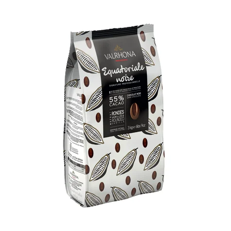 CIOCOLATA - Ciocolata Neagra EQUATORIALE Noire 55% Valrhona - 3kg