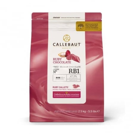CIOCOLATA - Ciocolata Ruby - CALLEBAUT 2.5 KG