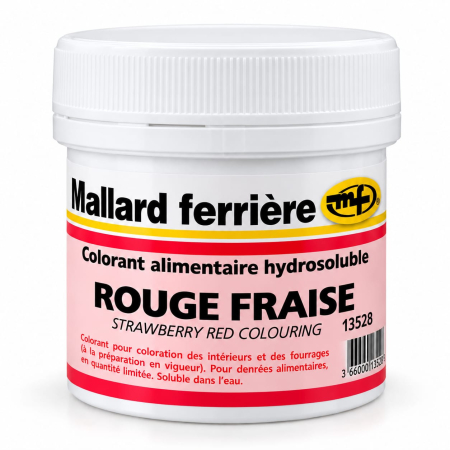 COLORANTI ALIMENTARI - Colorant pudra Hidrosolubil ROSU CAPSUNA 20gr