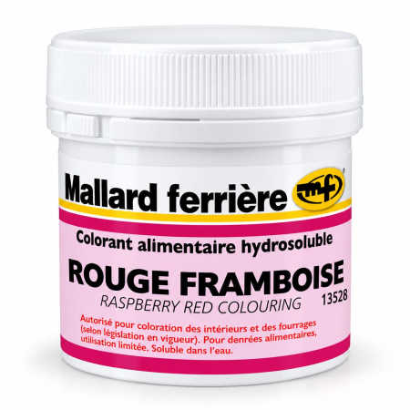 COLORANTI ALIMENTARI - Colorant pudra Hidrosolubil ROSU ZMEURA ROUGE FRAMBOISE - 20g