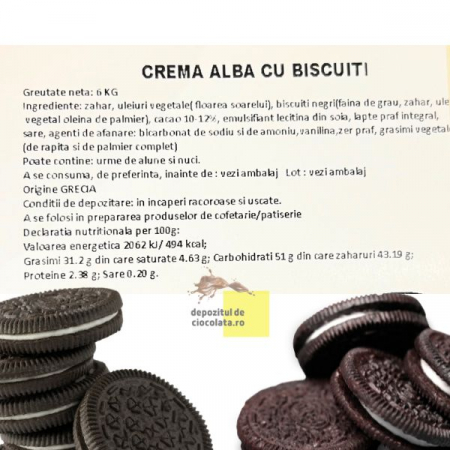 Crema alba cu bucati de biscuiti negri [1]