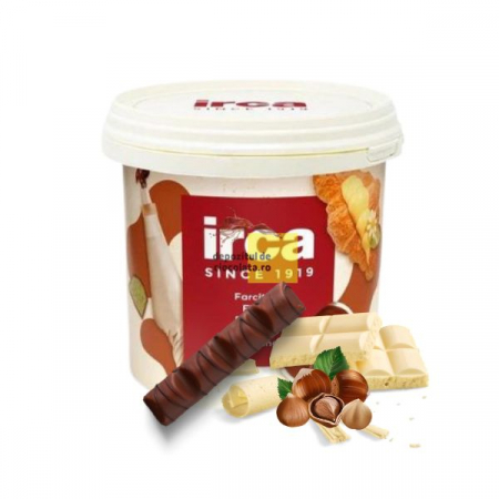 GLAZURI, UMPLUTURI, CREME - Crema de ciocolata alba si alune, gata de folosit. 5 kg