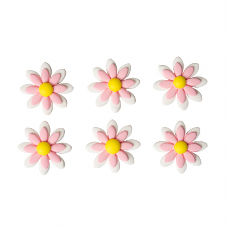 Decoratiuni din zahar, gata de utilizare. Realizat manual cu coloranti naturali de extractie. Perfect pentru a decora cu ușurință prăjiturile, cupcakes-urile, prăjiturile și tratările. Pachet de 6 bucati. [1]