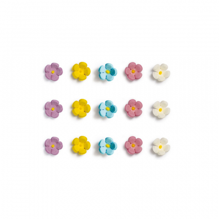 Flori mici de zahăr COLORATE - 30 BUC [1]