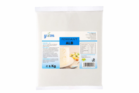 PRODUSE - FONDANT YAM LA 1KG ALB SAU CACAO