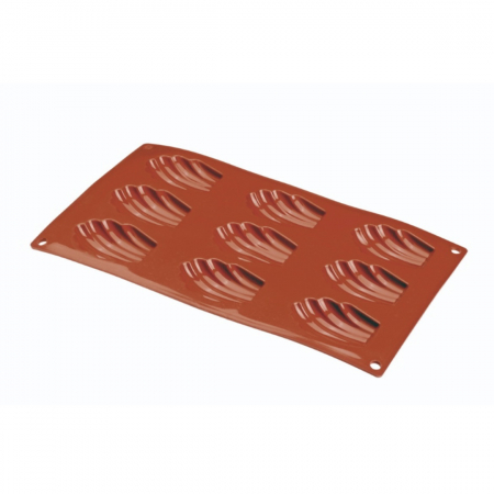 USTENSILE SI FORME SILICON - Forma silicon Madeleine 300 x 175 mm, 9 cavitati