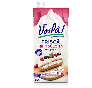 FRISCA, UNT, LAPTE CONDENSAT - Smantana lichida integrala pentru frisca cu 35% grasime, UHT.