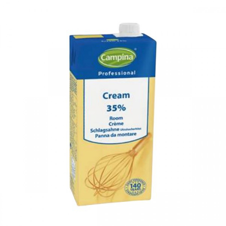 FRISCA, UNT, LAPTE CONDENSAT - Frisca naturala Campina cu continut de grasime 35%.  Ambalaj 1L.