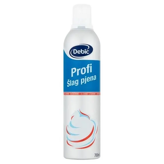 FRISCA, UNT, LAPTE CONDENSAT - Frișcă naturala fără zahăr în spray 700 ml DEBIC