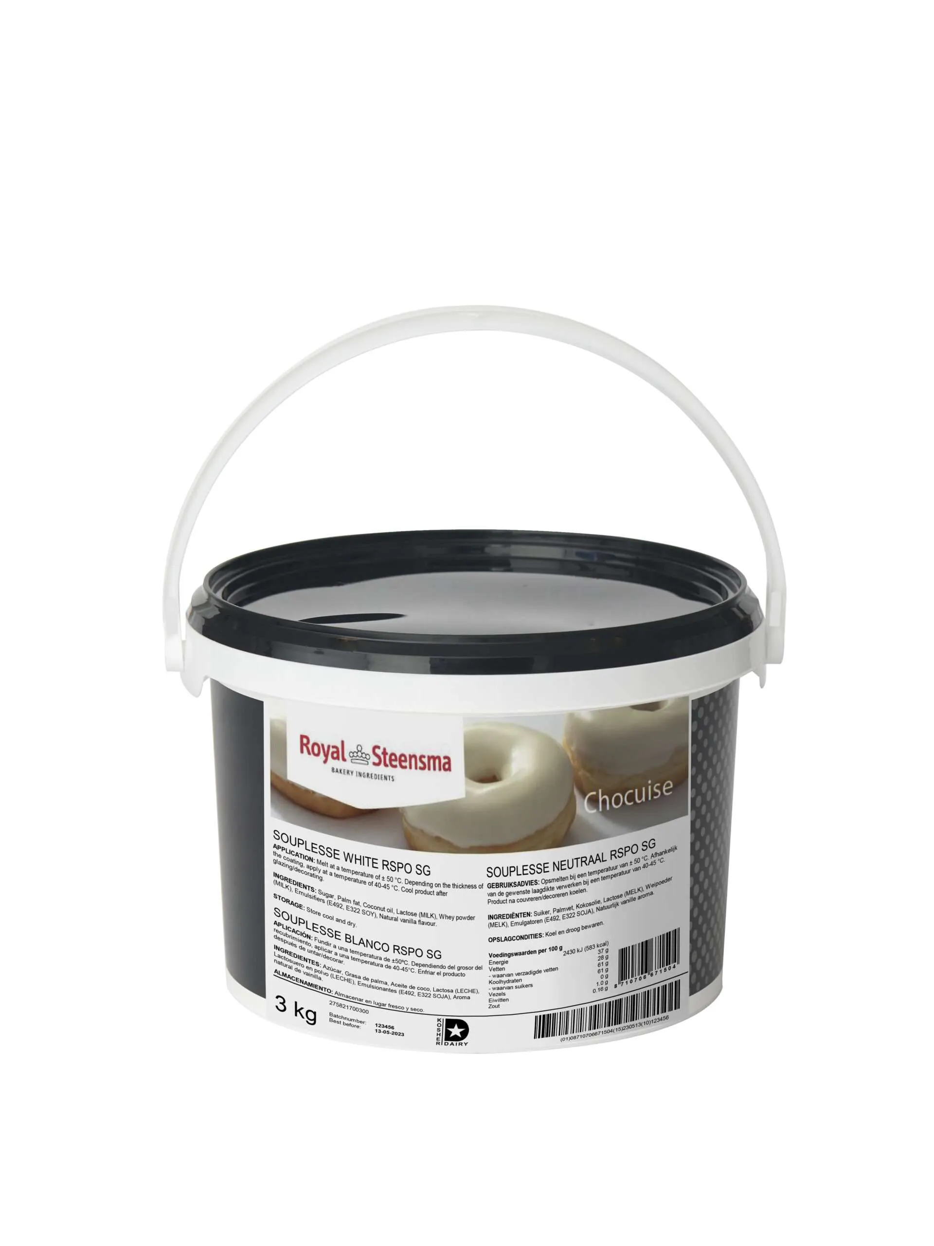 CIOCOLATA - Glazura Ciocolata Lapte  SOUPLESSE - 3 KG