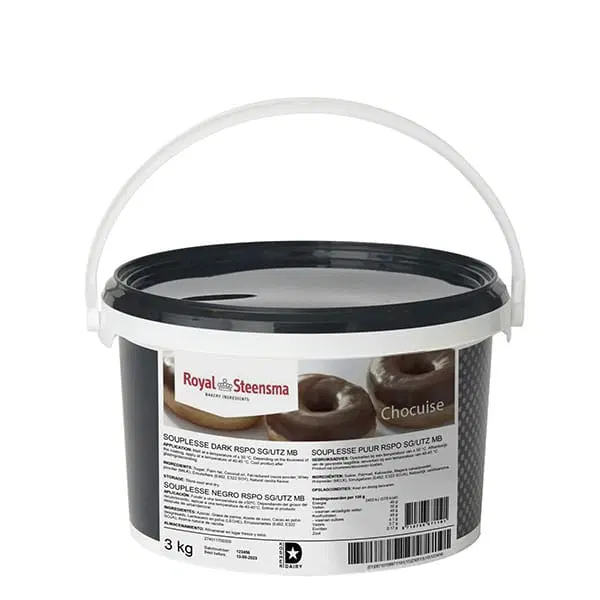 PRODUSE - Glazura Ciocolata Neagra SOUPLESSE - 3 KG