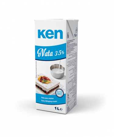 FRISCA, UNT, LAPTE CONDENSAT - Frișcă naturală cu conținut de grăsime 35% KEN NATA 1L
