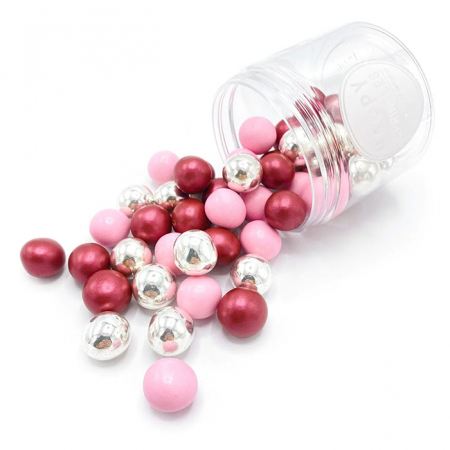 Mix Sprinkles bile din zahar si ciocolata pentru decorarea produselor de cofetarie si patiserie.   Gramaj: 130g. Produs in: Germania. [0]