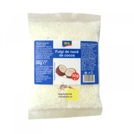 MATERII PRIME DIVERSE - Nuca de Cocos Fulgi - 50 g