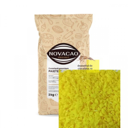 PRODUSE - Fulgi paiete de ciocolata (cuvertura) GALBENI