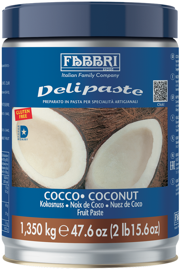 PRODUSE - Pasta aromatizanta concentrata de Cocos Delipaste - 1.35 kg