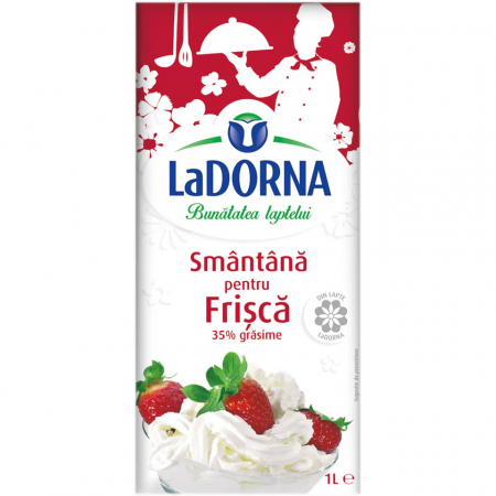 FRISCA, UNT, LAPTE CONDENSAT - Smantana Naturala UHT pentru frisca 35% La Dorna - 1L