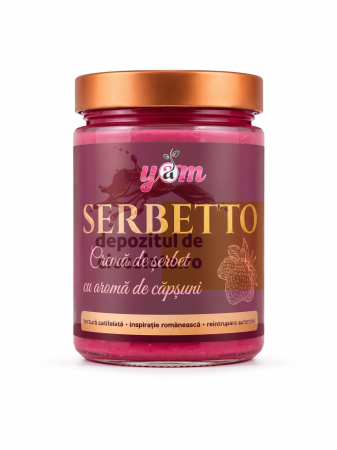 DECOR - Crema de Serbet cu Aroma de Capsuni Yam - 400gr