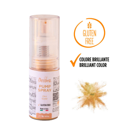COLORANTI ALIMENTARI - Spray alimentar  Pump Spray Oro Gold 10gr