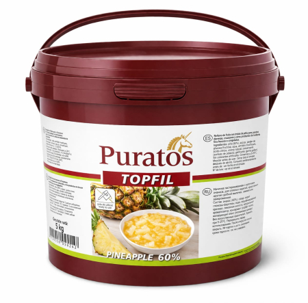 GLAZURI, UMPLUTURI, CREME - Umplutura Ananas 60%  Puratos  Topfil Pineapple - 5 kg