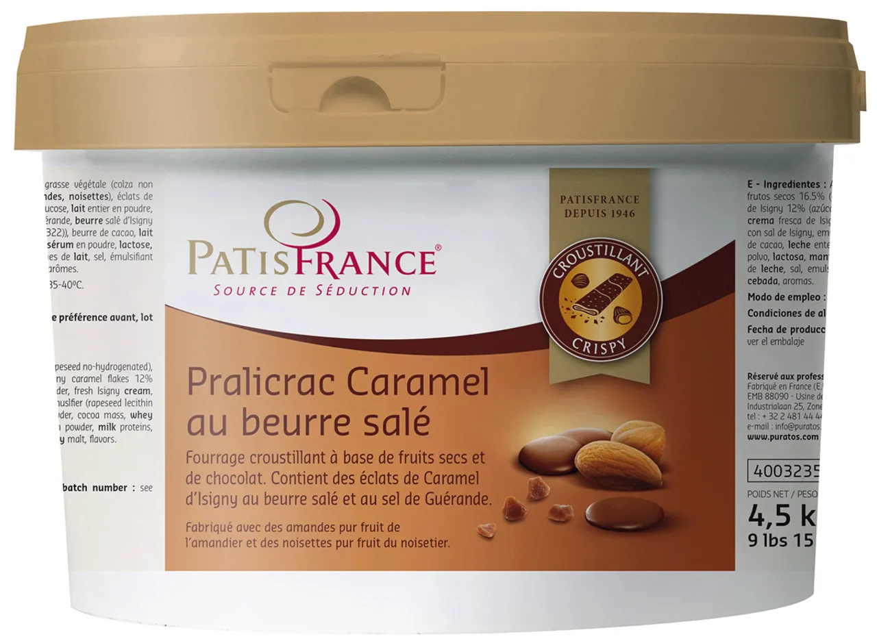 AROME - Umplutura crocanta de caramel sarat PRALICRAC AU BEURRE SALE