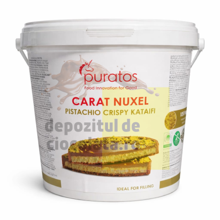 Umplutură de fistic cu kataifi Carat Nuxel Pistachio Crispy Kataifi Puratos 5kg [1]