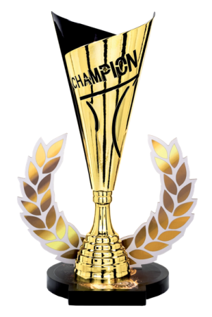 Luxury Line - Cupă Luxury Line metal/Lemn 48/45/39 cm -