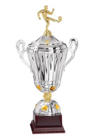 Trofee fotbal - Cupă Special football Line metal/Lemn 60/57/54 cm -