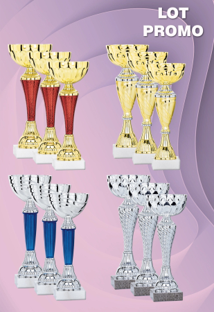 Seturi 3 cupe Economic - Lot 12 cupe - înălțime medie 21 cm