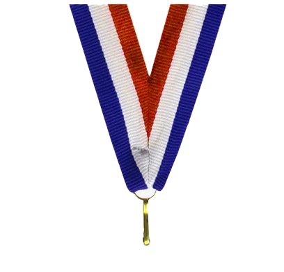 Panglici medalii - Panglică Rosu-Alb-Albastru 22mm