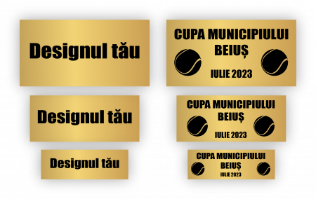 Personalizare folie aluminiu aurie
