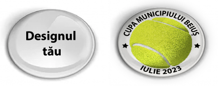 Personalizare medalii - Personalizare insertie autocolanta color efect 3D