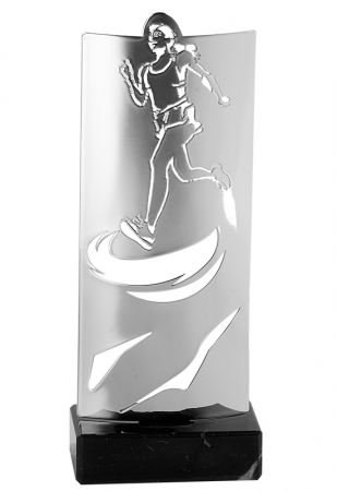 Trofe tematice - Trofee metal, trofee sticla - Trofeu Metal Cros F. 30/24cm